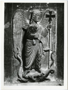 Antelami Benedetto San Michele Arcangelo combatte contro il drago